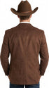 Men’s Brown Suede Western Blazer – Cowboy Style Sport Coat Jacket
