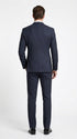 Men’s Patrick Bateman Inspired Navy Pinstripe Suit – American Psycho 1980s Business Style 2 Piece Suit
