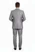 Men’s Light Gray 3-Piece Modern Fit Suit with Vest – Classic Formal Business and Wedding Attire