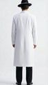 Men’s White Long Zoot Style Suit | Vintage Gangster Mafia Formal Coat with Black Pants