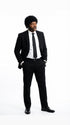 Mens Black Blazer – Jules Winnfield Inspired Pulp Fiction Style Classic Formal Blazer for Men Vintage Retro Jacket
