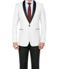 Off White 2 Piece Tuxedo Shawl Lapel Slim Fit