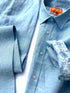 Premium Linen Pant - Blue Mist