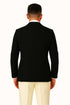 Mens Black and Ivory Tuxedo with Wide Shawl Lapel – 3 Piece Black and off White Lapel ! Vested Suit