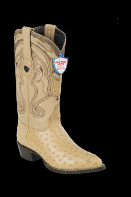 Wild West Botas de Avestruz Horma Puntal