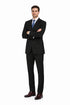 (34R, 38L, 42R, 44R) Regular Fit 2 Piece Black Suit