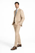 (34R) Regular Fit 2 Piece Beige Suit