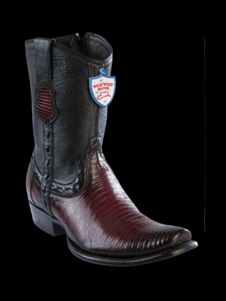 Wild West Botas de Armadillo Horma Dubai Toe Faded Burgundy