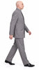 Men's Light Gray Austin Powers Dr. Evil Inspired Suit – Mandarin Collar 2 Piece Costume Suit for Halloween, Cosplay & Themed Parties