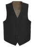Bevagna Collection - Wool Suit Dress Vest 5 Buttons Regular Fit In Black
