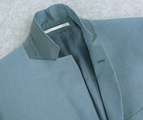 (48S) Slim Fit 2 Piece Light Blue Suit