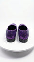 Mens Purple Sequin Dress Shoes Slip on – Luxury Slip On Formal Loafers Wedding Prom Party Designer Footwear