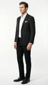 Men’s Black Pinstripe Blazer – Classic Tailored Formal Jacket for Business, Office and Evening Wear