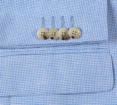 (36S, 38R, 42R, 44S) Regular Fit Linen/Cotton Light Blue Sport Coat