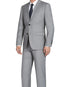 (Limited Sizes) 100% Virgin Wool Regular Fit Light Gray Suit
