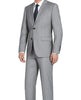 (Limited Sizes) 100% Virgin Wool Regular Fit Light Gray Suit