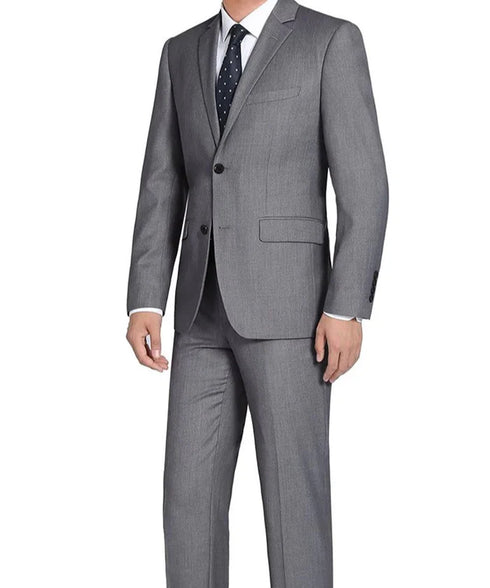 (Limited Sizes) 100% Virgin Wool Regular Fit Gray Suit
