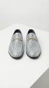 Men's Silver Gray Glitter Loafers | Sparkly Dress Shoes for Wedding, Prom, Party & Formal Events