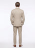 Men’s Light Tan Tweed Great Gatsby 3 Piece Suit – Vintage Vested Wedding Suit, 1920s Classic Formal Outfit Herringbone