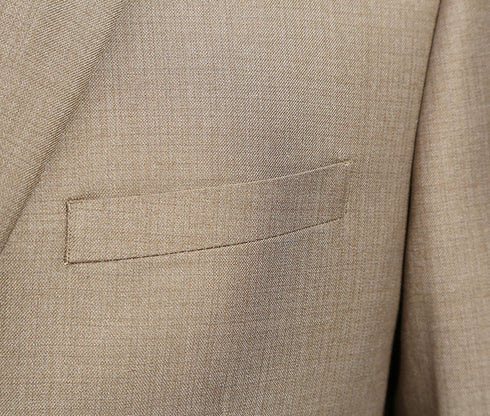 Vanderbilt Collection - Classic 2 Piece Suit 2 Buttons Regular Fit In Taupe
