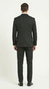 Men’s Black Pinstripe 3 Piece Suit – Vested Formal Business Suit for Wedding, Office, Prom and Party Wear