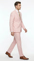 Men’s Light Pink 2 Piece Suit, Formal Dress Suit for Weddings, Prom, Parties, Summer Events Slim Fitted By Vitali