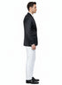 Men’s Black Satin Blazer – Classic Slim Fit Two-Button Formal Suit Jacket for Weddings, Parties, and Business Events