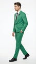 Men’s Emerald Green Tuxedo Suit – Emerald Green Formal Tuxedo with Shawl Lapel Jacket Trousers for Prom, Wedding in Augusta Green
