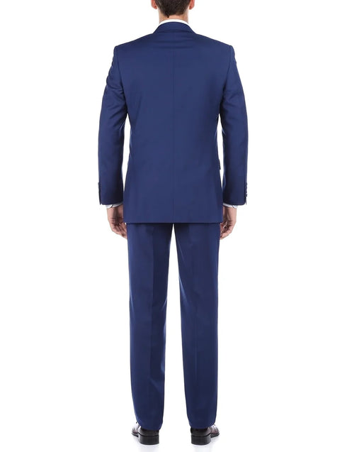 (38L, 56L) Regular Fit 2 Piece Blue Suit