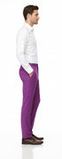 Mens Slim Fit Light Purple Dress Pants – Modern Formal Trousers for Business, Weddings and Parties
