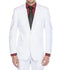 (36R, 48S) 2 Piece Suit 2 Buttons Regular Fit In White