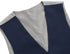 Vanderbilt Collection - Classic Dress Vest 5 Buttons Regular Fit In Navy