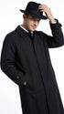 Men’s Undertaker Inspired Black Trench Coat – WWE Wrestling Style Long Full-Length Overcoat