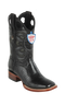 Wild West Botas de Armadillo Horma Rodeo Black