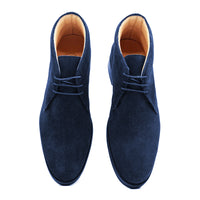 Zelli Marco Navy Suede Chukka Boots for Casual and Semi-Dress Wear