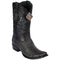 Mens Black Shark Skin Boots Dubai Square Toe - King Exotic Boots