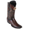 Men's King Exotic Caiman Belly Boots Dubai Toe Handcrafted Faded Brown(4798216)