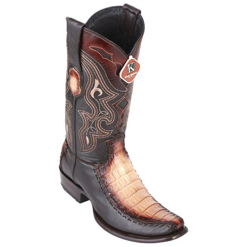 Men's King Exotic Caiman Belly Boots With Deer Dubai Toe Handcrafted Faded Oryx (479F8215)