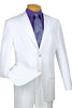 Mens 2 Button Poplin Dress Blazer in White