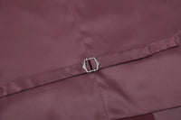 Vanderbilt Collection - Classic Dress Vest 5 Buttons Regular Fit In Burgundy