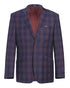 Slim Fit Blazer Glen Plaid in Blue