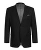 Wool Regular Fit Blazer Solid Color in Black
