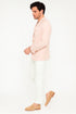 Men’s Blush Pink Slim Fit Blazer – Stylish Two-Button Sport Coat with Notch Lapel
