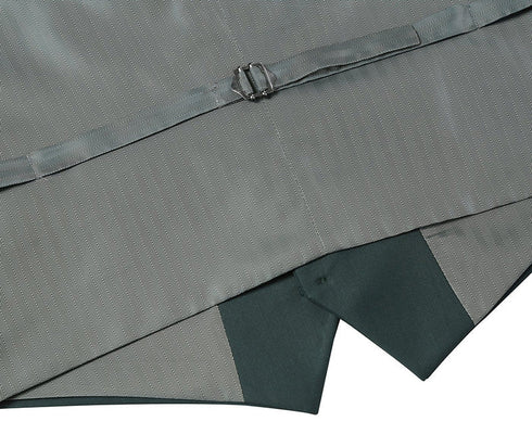 Vanderbilt Collection - Classic Dress Vest 5 Buttons Regular Fit In Green