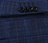 Regular Fit Wool & Linen Blue Plaid Blazer