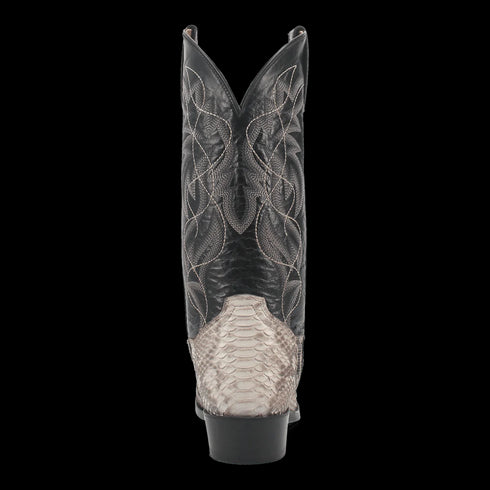 Dan Post Men's Manning Python Snakeskin Round Toe Boots - Natural