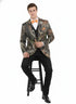 Mens Camo Sport Jacket - Camouflage Blazer - Camo Sport Coat in Green and Brown Color