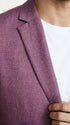 Men’s Berry Mauve Blazer – Classic 2-Button Wedding, Business and Smart-Casual Sport Coat in light purple lavender color