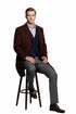 Men’s Burgundy Wool and Cashmere Car Coat – Classic Winter Topcoat for Business and Formal Wear