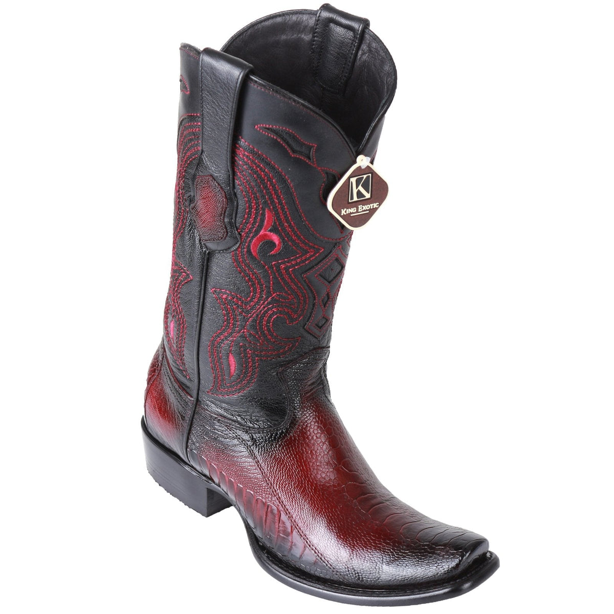 Black Ostrich Cowboy Boots by King Exotic Boots main image 0